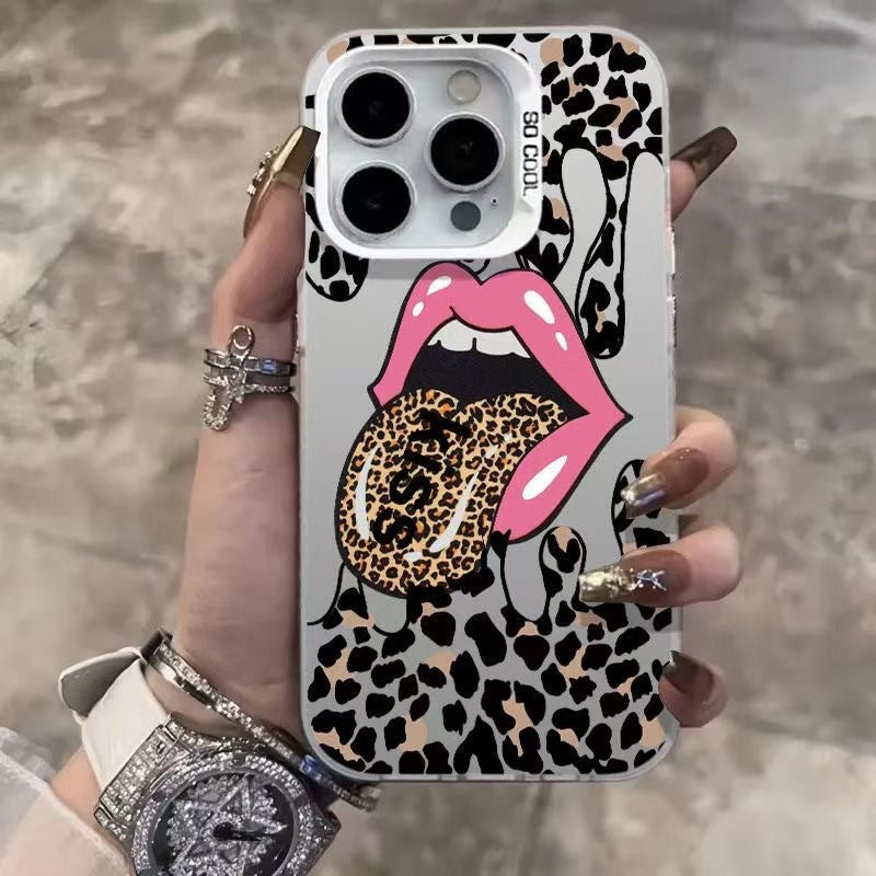 Leopard print tongue fit