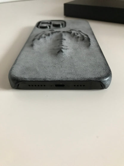 (Half-covered)Vampire bat relief