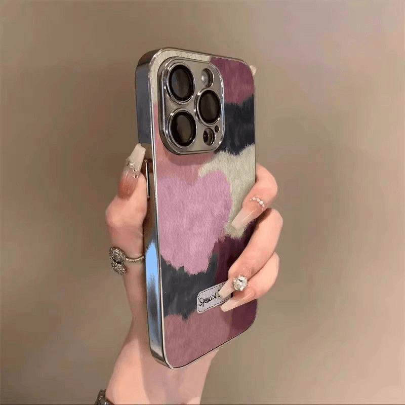 Liquid Metal Color Spliced Heart