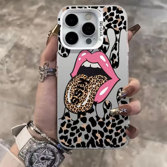 Leopard print tongue fit