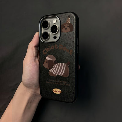 Polka Dot Nightcap Dachshund