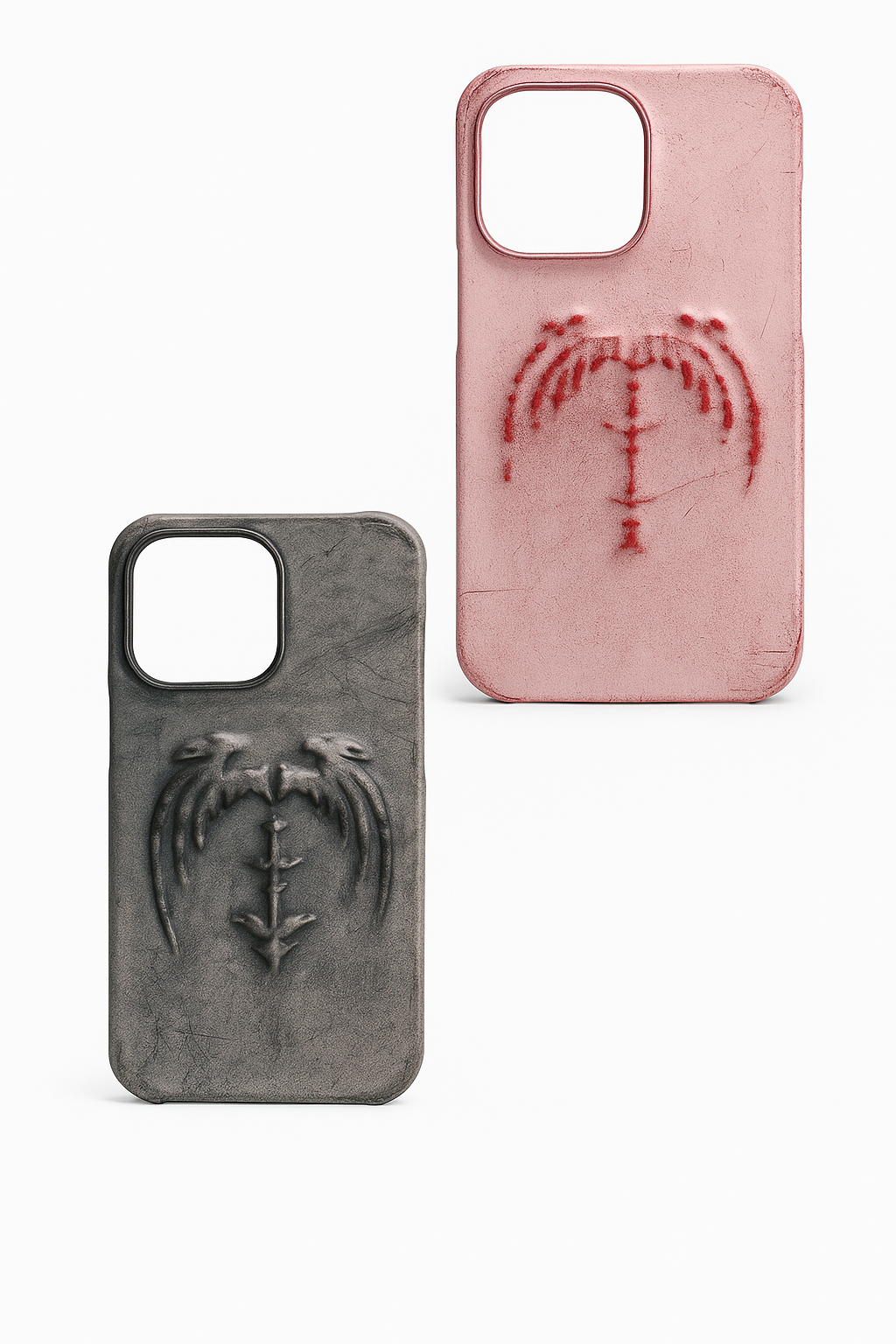 (Half-covered)Vampire bat relief