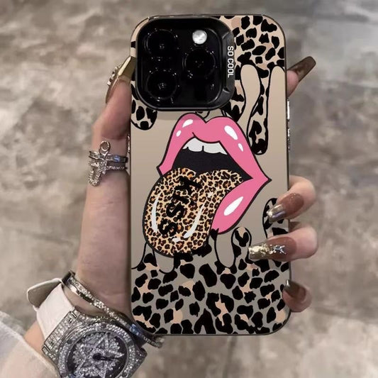 Leopard print tongue fit