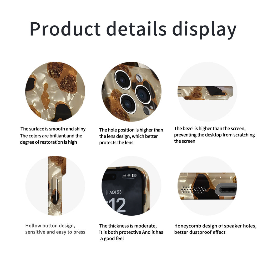 Leopard print shell pattern